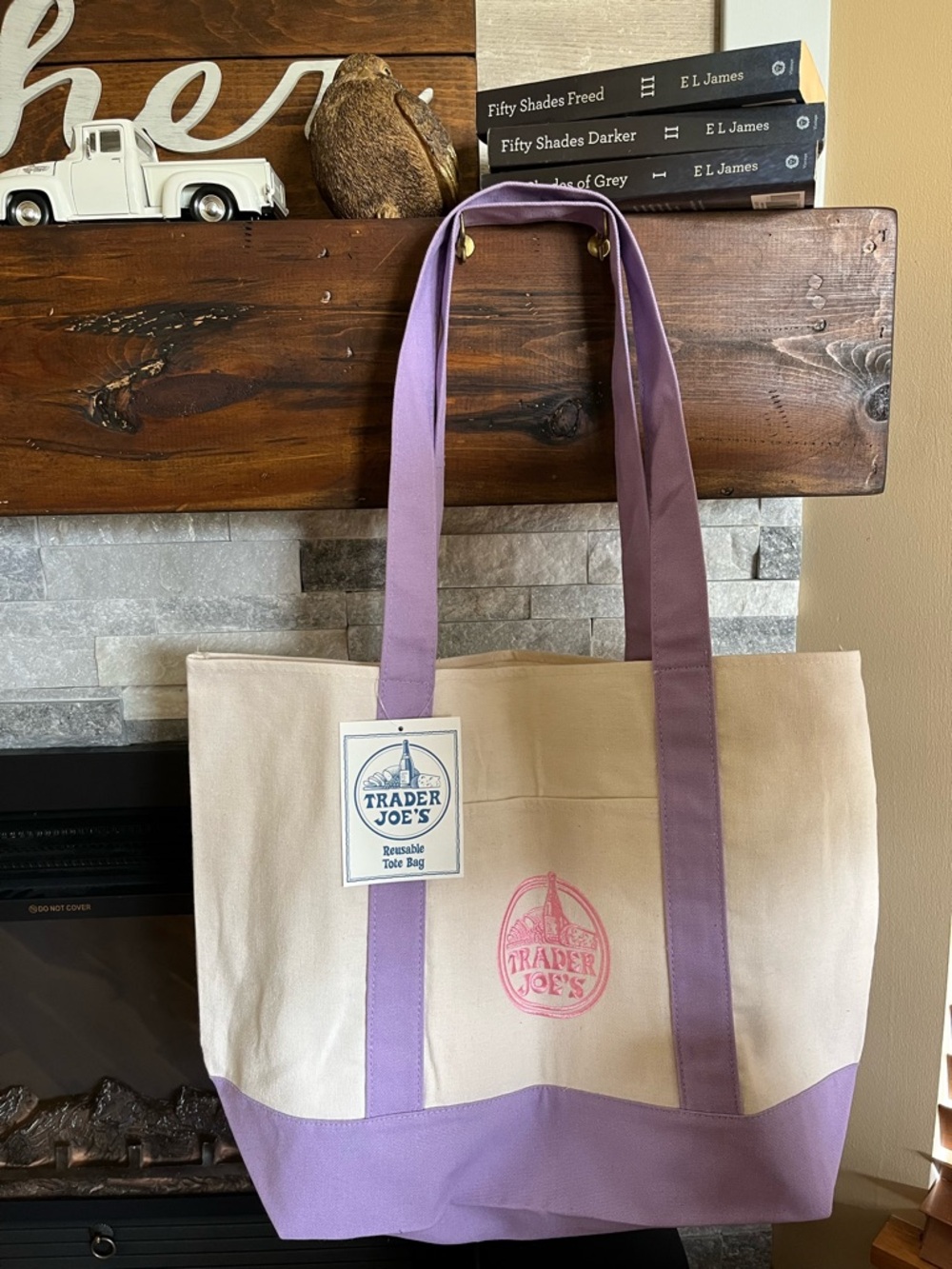 Trader Joe’s Limited Edition Lovely Lavender Regular Canvas Tote Bag